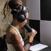 Recording vocals for Jinjer new single